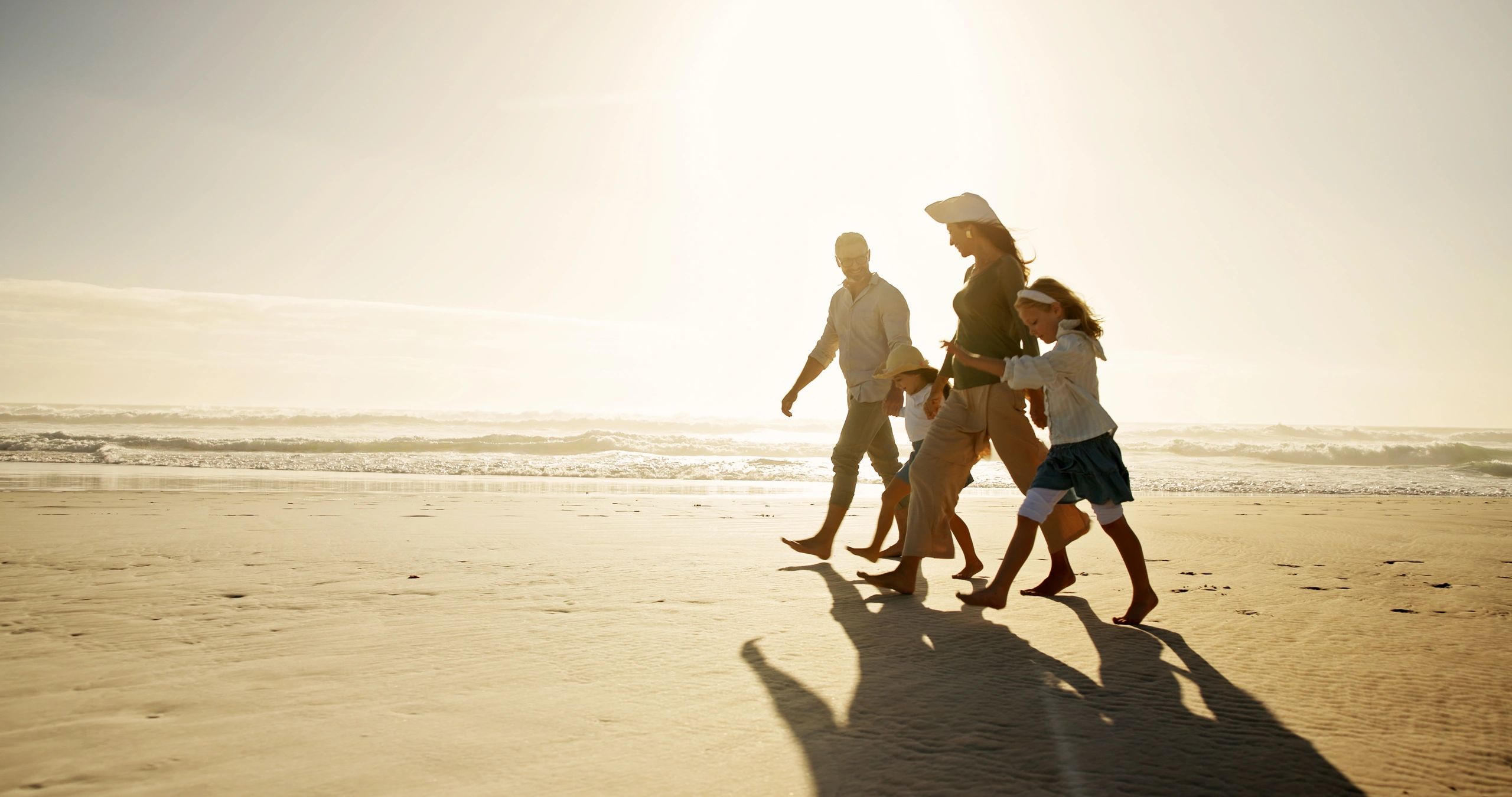 exotic travel destination sunset beach adventure family couple
